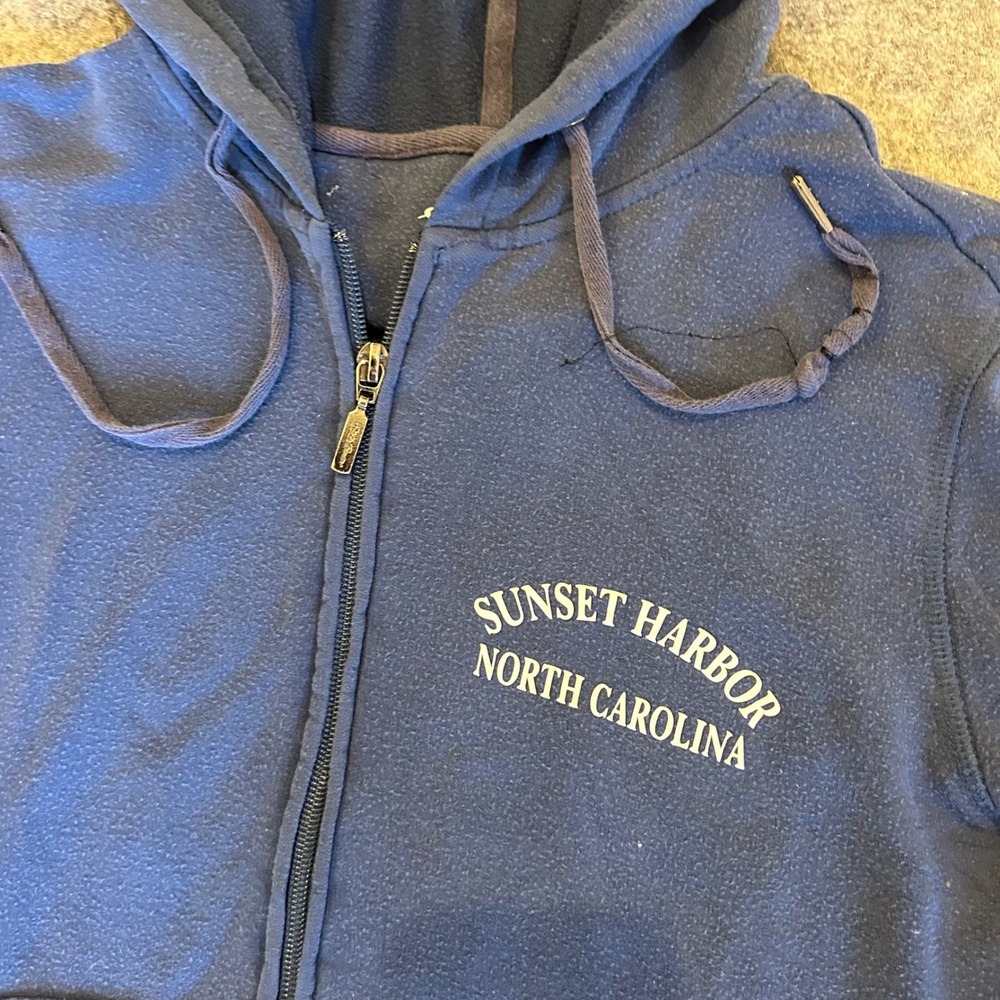 Women's Eddie Bauer Sunset Harbor North Carolina Full Zip Hoodie‎ Size Small - Picture 3 of 9